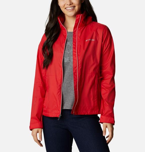 Columbia Switchback III Rain Jacket Red For Women's NZ42573 New Zealand